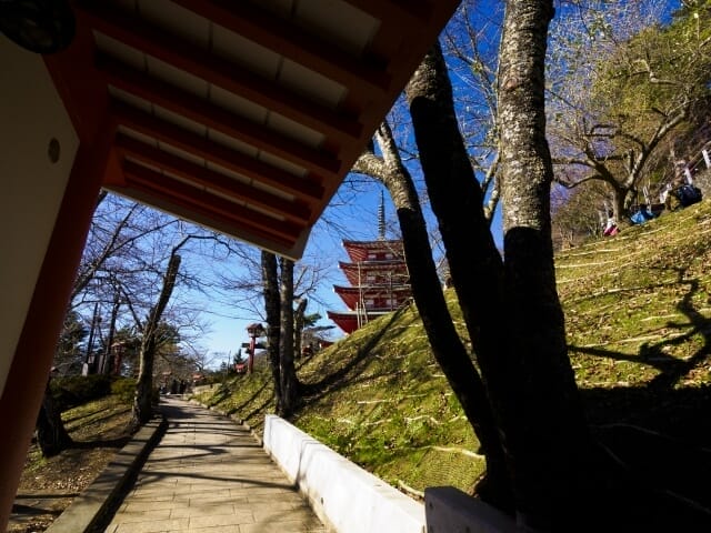The Chureito Pagoda nature