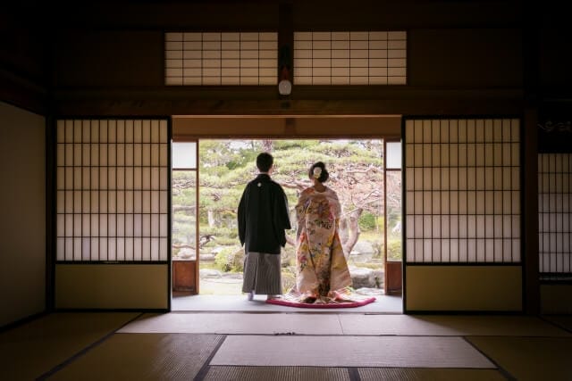 wedding with kimono